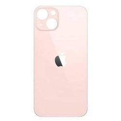 Tapa Trasera de Cristal iPhone 13 (Agujero Ampliado) (EU) (Rosa)