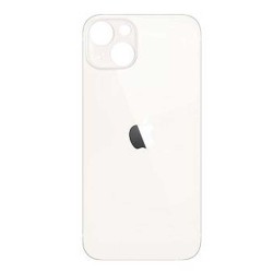 Tapa Trasera de Cristal iPhone 13 (Agujero Ampliado) (EU) (Blanco)