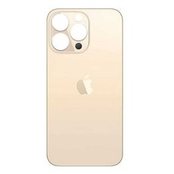 Tapa Trasera de Cristal iPhone 13 Pro (Agujero Ampliado) (EU) (Oro)