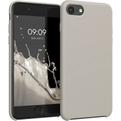 Funda de Silicona Ultra Suave iPhone iPhone 7 / 8 / SE 2020 / SE 2022 Blanco Piedra