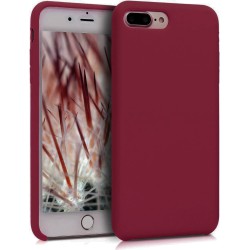Funda de Silicona Ultra Suave iPhone iPhone 7 Plus / 8 Plus Rojo Rosado