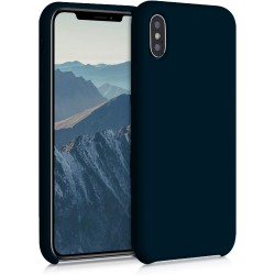 Funda de Silicona Ultra Suave iPhone iPhone X / XS Azul Medianoche