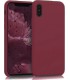 Funda de Silicona Ultra Suave iPhone iPhone XS Max Rojo Rosado