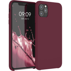 Funda de Silicona Ultra Suave iPhone iPhone 11 Pro Rojo Rosado