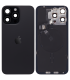Tapa Trasera de Cristal iPhone 15 Pro Max (Titanio Negro) (Componentes Preinstalados) (Lente Cristal de Zafiro) (OEM)