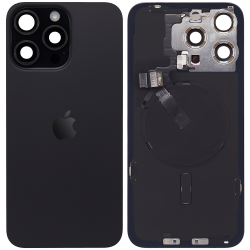 Tapa Trasera de Cristal iPhone 14 (Negro) (Componentes Preinstalados) (OEM)