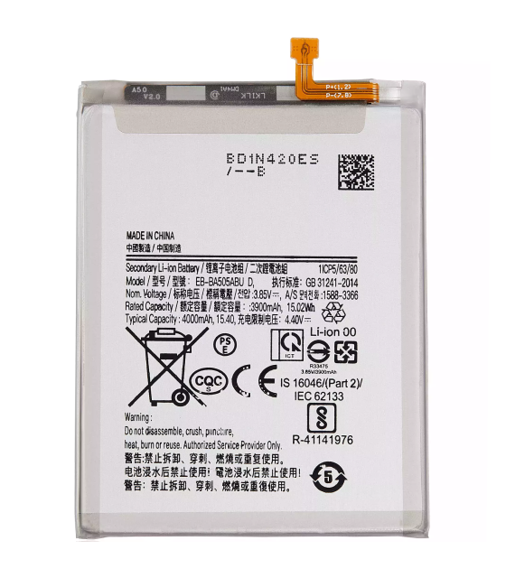 Batería Samsung Galaxy A20 / A30 / A30s / A50 / A50s (4000mAh) (EB-BA505ABU / EB-BA505ABN) (OEM)
