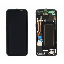 Pantalla completa Samsung Galaxy S8 Original con marco Negro Service Pack