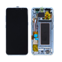 Pantalla completa Samsung Galaxy S8+ Plus Original con marco Azul Claro Service Pack
