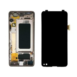 Pantalla completa Samsung Galaxy S10+ Plus Original con marco Blanco Service Pack