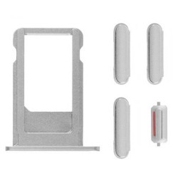 Botones y porta SIM iPhone 6S Plus Plata