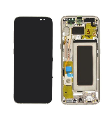 Pantalla completa Samsung Galaxy S8+ Plus Original con marco Oro Rosa Service Pack