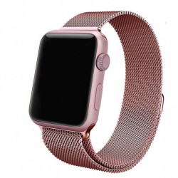 Correa Metálica Milanesa Apple Watch 38 mm / 40 mm / 41 mm Oro Rosa