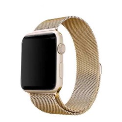 Correa Metálica Milanesa Apple Watch 38 mm / 40 mm / 41 mm Oro