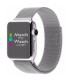 Correa Metálica Milanesa Apple Watch 42 mm / 44 mm / 45 mm / 49 mm Plata