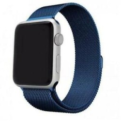 Correa Metálica Milanesa Apple Watch 42 mm / 44 mm / 45 mm / 49 mm Azul