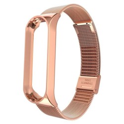 Pulsera Metálica Milanesa Xiaomi Mi Band 5 Oro Rosa