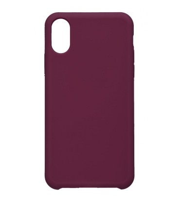 Funda de Silicona Ultra Suave iPhone X / XS Ciruela