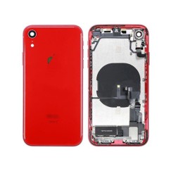 Carcasa Trasera completa con Flex y componentes iPhone XR Rojo