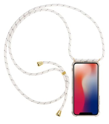 Funda iPhone 6 / 6S Transparente con Cordón Blanco
