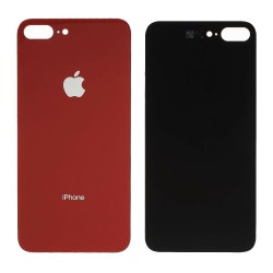 Tapa Trasera de Cristal iPhone 8 Plus Rojo