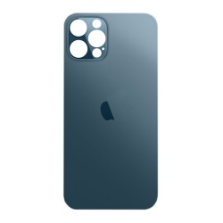 Tapa Trasera de Cristal iPhone 12 Pro (Agujero Ampliado) (EU) (Azul)