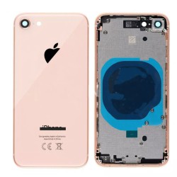 Carcasa Trasera completa con Flex y componentes iPhone 8 Rojo