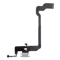 Flex de Carga y Micrófono iPhone XS (Original) (Plata)